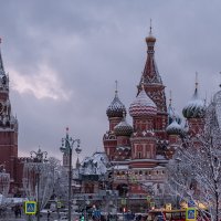 Новогодняя Москва. Вид на Кремль из Зарядья. :: Надежда Лаптева
