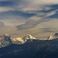 вершины: Eiger, Mönch, Jungfrau и небо :: Elena Wymann