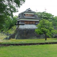 Замок Кумамото Япония, разрушенная в результате землетрясения северо-западная сторожевая башня :: wea *