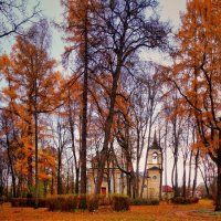 Золото осени в Спасском... Спасское-Лутовиново,Мценский район :: Леонид Абросимов