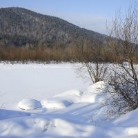 Замерзшая река Юрюзань :: Зинаида Каширина