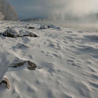 Зимний туманный берег... :: Сергей Герасимов
