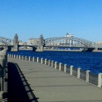 Большео́хтинский мост — разводной мост через реку Неву в Санкт-Петербурге :: Елена Вишневская