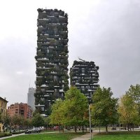 Небоскребы "Bosco Verticale" Милан Италия :: wea *