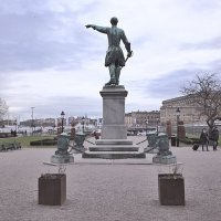 Стокгольм Kungsträdgården.Статуя короля Карла XII :: wea *