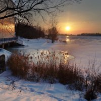 Февральский закат :: Елена Порошина