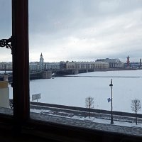 Вид на Неву из окна Эрмитажа (Санкт-Петербург) :: Ольга И