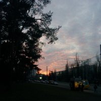вечером закат возле парка :: Владислав Писанко