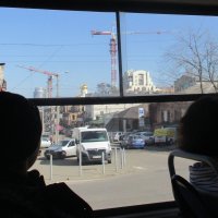 Городской пейзаж: вид из окна трамвая №5 в Днепре... :: Alex Aro Aro Алексей Арошенко