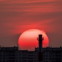Солнце на закате. :: Владимир Безбородов
