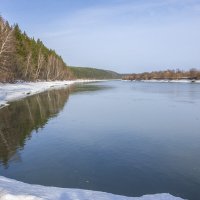 Река Сылва. Начало апреля :: Алексей Сметкин