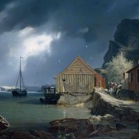 Густав Адольф Бёниш – Рыбацкий поселок Сольсвик, Норвегия :: Gen Vel