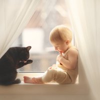 Ребенок и кот :: Екатерина Прилуцкая