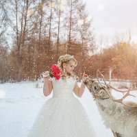 Невеста с северным оленем :: Галина Шляховая