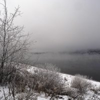 Холодный туман Ангары :: Сергей Шаврин