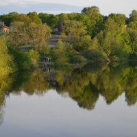 Великие Луки, 26 мая 2020, отражения в реке Ловать... :: Владимир Павлов