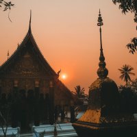 Sunset in Laos :: Alena Kramarenko