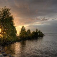 закат на Финском заливе :: Алексей Говорушкин 
