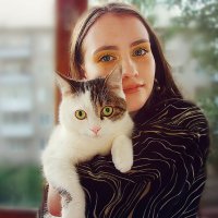 Портрет с котом. :: ANNA POPOVA