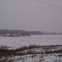 Шахты. Туман и снег над Грушевским водохранилищем. :: Пётр Чернега