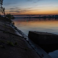 Закат на реке Волге. :: Виктор Евстратов