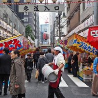 Токио, осенняя ярмарка Nihonbashi Ebisu-ko Bettara Ichi Market :: wea *
