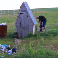 Туалет между Российской границы и Казахстанской! :: Штрек Надежда 