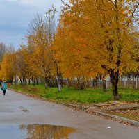 Октябрь в нашем городке. :: Александр Зуев