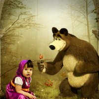 вика и медведь :: нина николаева 