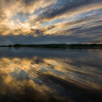 закат на озере :: Елена Чудиновских