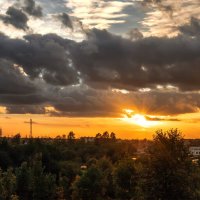 Панорама осеннего заката. 2020 :: Анатолий Клепешнёв