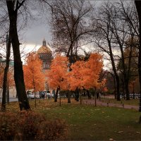 Осенний вечер в Александровском саду... :: Сергей Кичигин