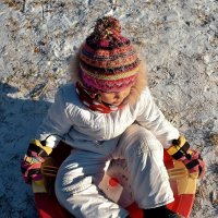 Детская загадка: Ледянка не катится, шапка в траве и мороз на улице. Какое время года? :: Татьяна Помогалова