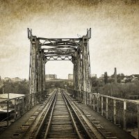 Железнодорожный мост через реку Кошевая в Херсоне :: Алексей Р.