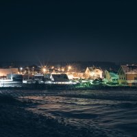 Зимняя ночь в деревне :: Артём Полинин