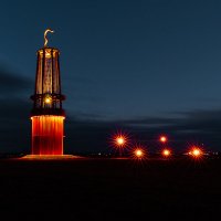 Памятник шахтёрской лампе. Городок Мёрс Германия :: Игорь Геттингер (Igor Hettinger)