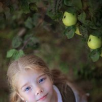 Девочка в яблоках :: Марина Парахина