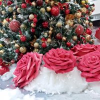 Розы и ёлка :: Galina Solovova