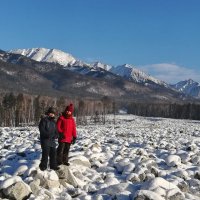 На замерзшей реке Кынгарге :: Наталья Тимофеева