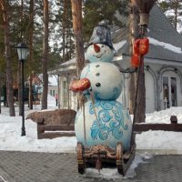 Веселый снеговик :: Galina Solovova