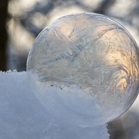 Этюд в мороз с мыльным пузырём. :: Николай Галкин 