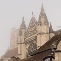 Осер (Auxerre). Собор Сент-Этьен. Туманное утро. :: Надежда Лаптева