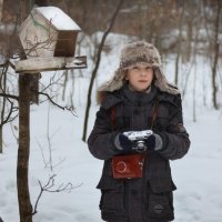 Юный фотограф в лесу :: Наталья Преснякова