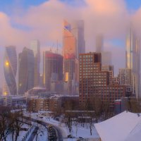 туманный рассвет на Москва-Сити :: Георгий А