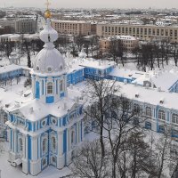 Вид со смотровой площадки звонницы Смольного собора :: Елена Павлова (Смолова)