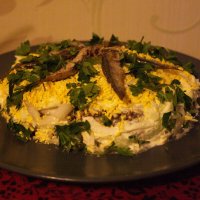 Слоеный салат со шпротами :: Лира Цафф