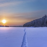 Рассвет на реке Сылве :: Алексей Сметкин