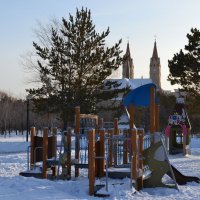 Новый детский городок...Юго- Восток. Караганда. :: Андрей Хлопонин