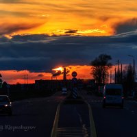 Холодный апрельский закат над Шумилино 24.04.2021 :: Анатолий Клепешнёв