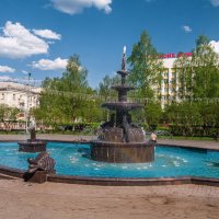 Ухтинский фонтан, "Старый город - самый первый район города с красивой архитектурой. :: Николай Зиновьев